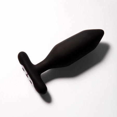 Je Joue Onyx Intimate Plug with Remote Control, Weighted Silicone, Black