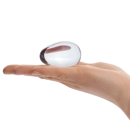 Glas Glass Yoni Eggs Set - Pelvic Floor Training, Transparent, 3 Sizes