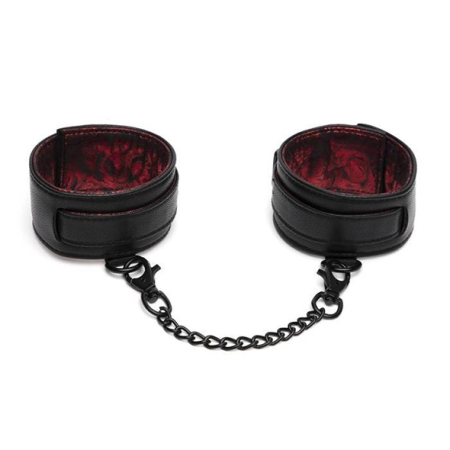Fifty Shades of Grey Sweet Anticipation Ankle Cuffs Black/Red Adjustable