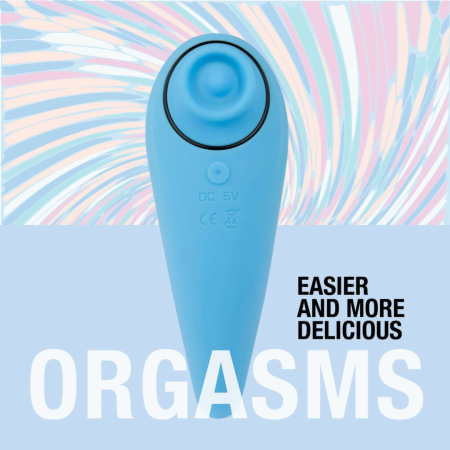 FeelzToys FemmeGasm Turquoise Dual Motor Tapping & Vibrating Device