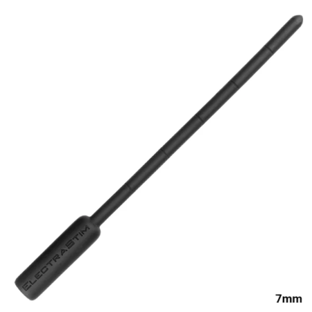 ElectraStim Silicone Noir Flexible 7mm Bi-Polar Urethral Probe Black