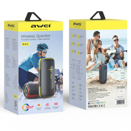 Awei KA5 Bluetooth Nešiojamas Garsiakalbis 20W (juodas)