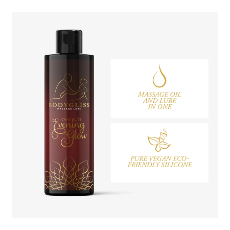 BodyGliss Chai Bliss Evening Glow Massage Oil - Silky Long-Lasting Formula 100ml