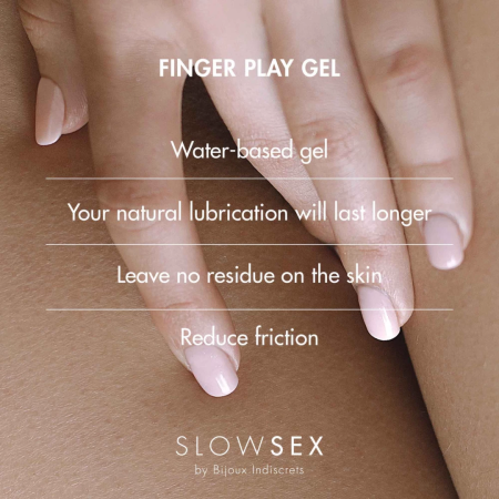 Bijoux Indiscrets Slow Sex Coconut Finger Play Gel 30ml - Hydrating Formula