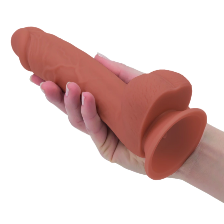 Addiction Steven Silicone Intimate Model 19cm Caramel with Vibrating Bullet