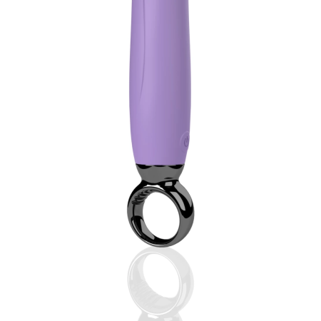 The Screaming O Primo Lilac Curved Vibrator Rechargeable Silicone 6.25"