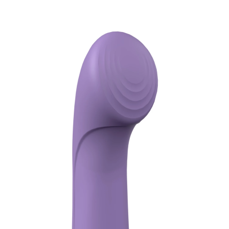 The Screaming O Primo Lilac Curved Vibrator Rechargeable Silicone 6.25"
