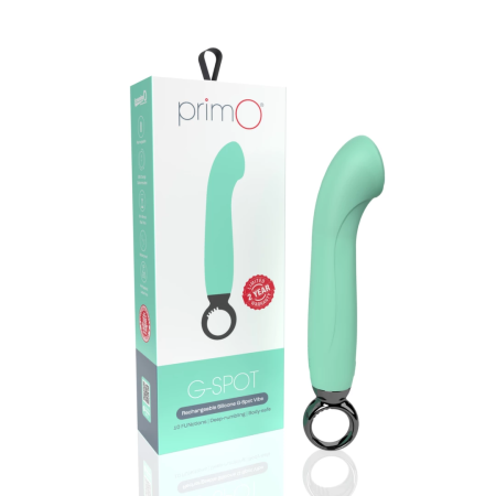 The Screaming O Primo G-Spot Kiwi Vibrator - Rechargeable Silicone, 6.25"