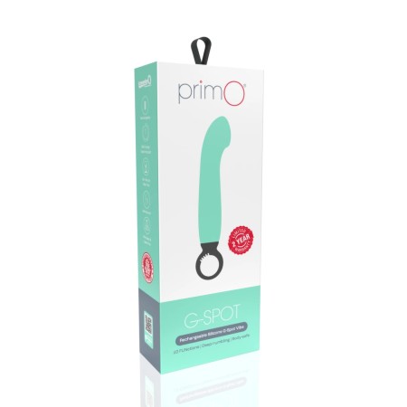 The Screaming O Primo G-Spot Kiwi Vibrator - Rechargeable Silicone, 6.25"