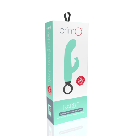 The Screaming O Primo RabbitKiwi Rechargeable Silicone Model - 4.5” Green