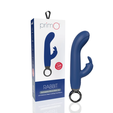 The Screaming O Primo Rabbit Blueberry Rechargeable Silicone Model