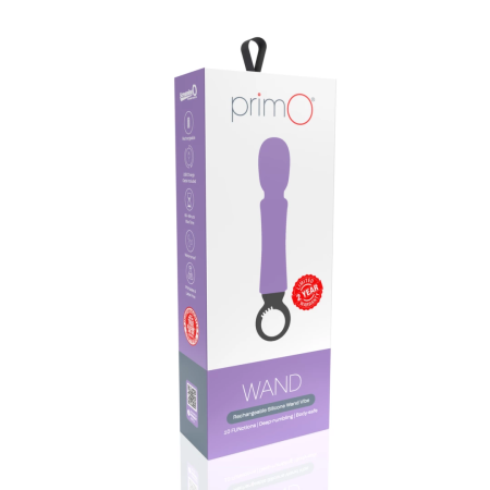 The Screaming O Primo Wand Lilac Rechargeable Silicone Massager