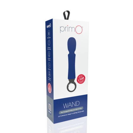 The Screaming O Primo Wand Blueberry - 5-Speed Rechargeable Massager