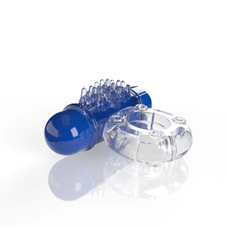 The Screaming O 4T OWow Blueberry System - Vibrating Ring, Waterproof, Blue