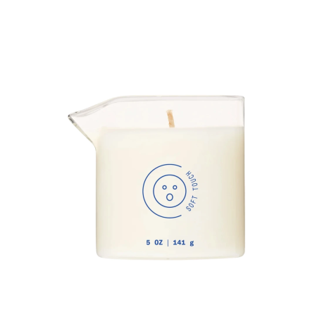 Dame Products Soft Touch Massage Oil Candle - Sandalwood Aroma, 120g