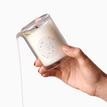 Dame Products Soft Touch Massage Oil Candle - Sandalwood Aroma, 120g