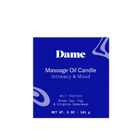 Dame Products Massage Oil Candle Melt Together - Green Tea & Fig 120g
