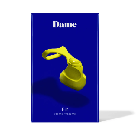 Dame Fin Citrus - Finger-Worn Stimulation Device, Waterproof, USB