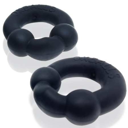 Oxballs Ultraballs 2-Pack Black Intimate Support Rings Night Edition