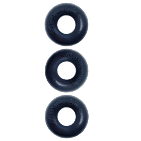 Oxballs Ringer 3-Pack Night Edition - Silicone Ring Set, Black