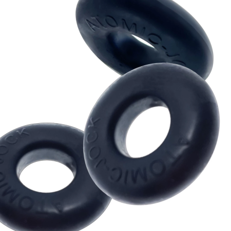 Oxballs Ringer 3-Pack Night Edition - Silicone Ring Set, Black
