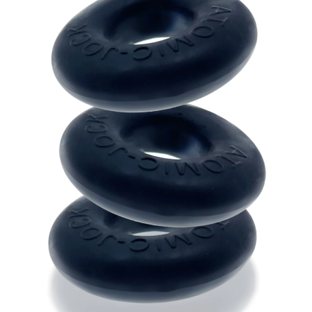 Oxballs Ringer 3-Pack Night Edition - Silicone Ring Set, Black