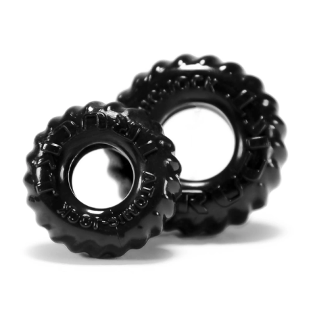 Oxballs Truckt Anatomical Dual-Fit Ring Set Black 2-Pack