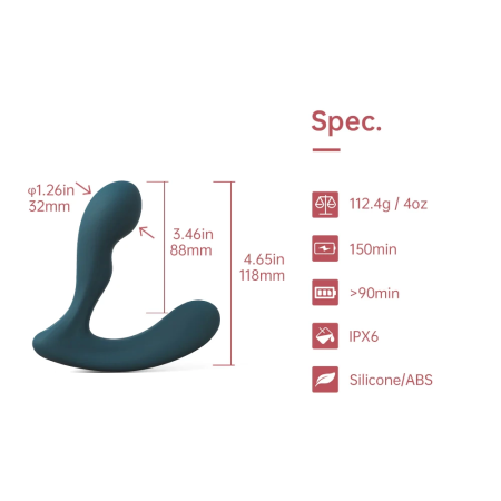 Magic Motion Solstice X Flexible App-Controlled Intimate Massager 118mm