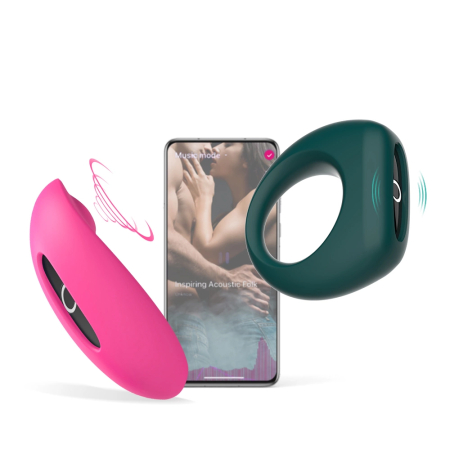 Magic Motion Magic Candy & Dante Kit II App-Controlled Silicone Set Pink