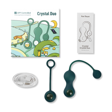 Magic Motion Crystal Duo Smart Kegel Trainer Set with App Control & Weights