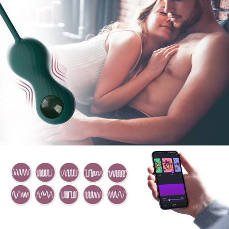Magic Motion Crystal Duo Smart Kegel Trainer Set with App Control & Weights
