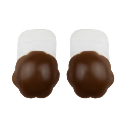 Bye Bra Silicone Pull-Ups XL Brown - Reusable Invisible Support 12cm