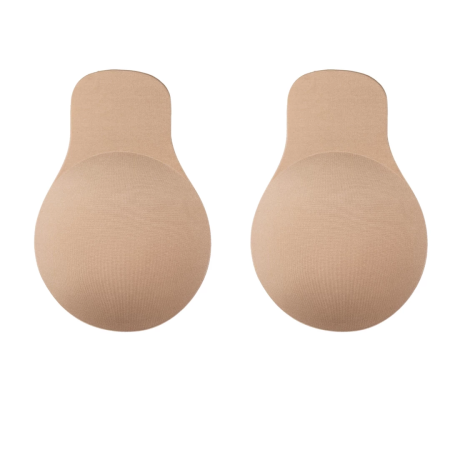 Bye Bra Fabric Pull-Ups Nude XL - Invisible Reusable Support Pads