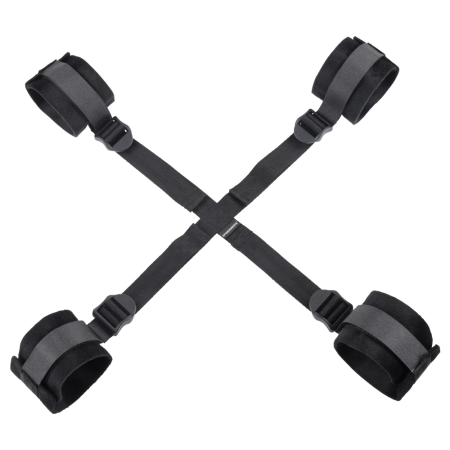 Sportsheets Sex & Mischief Adjustable Hog Tie Restraint System Black