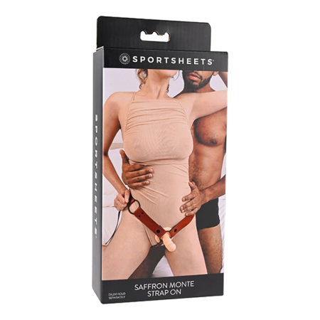 Sportsheets Saffron Monte Adjustable Intimate Harness Red Faux Leather