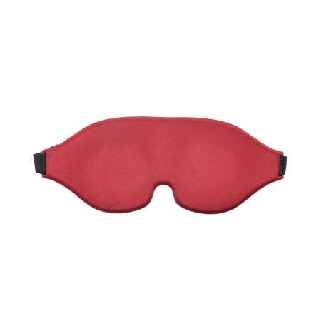 Sportsheets Saffron Blindfold - Adjustable Memory Foam Eye Mask, Black/Red