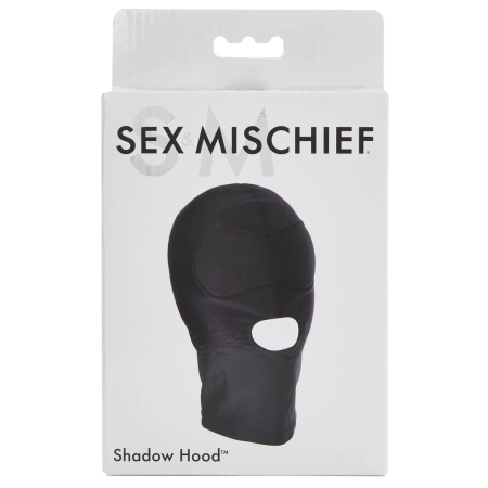 Sportsheets Shadow Hood Stretchy Sensory Deprivation Mask Black 32x23 cm
