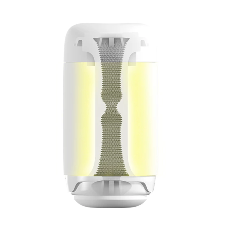 Tenga Puffy Sugar White - Ultra-Soft Intimate Machine, Compact Size