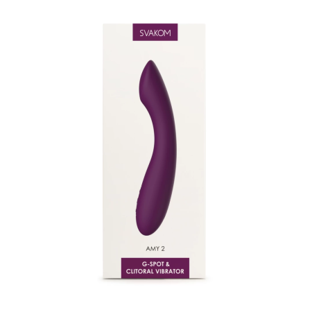 Svakom Amy 2 Violet Precision Intimate Massager - Ergonomic, Waterproof