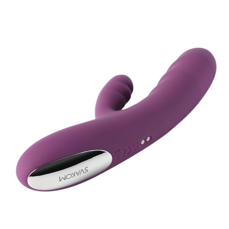 Svakom Avery Intimate Thrusting Device Dual Motor Lilac Silicone