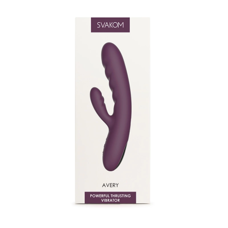 Svakom Avery Intimate Thrusting Device Dual Motor Lilac Silicone