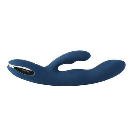 SVAKOM Aylin Dual-Headed Pulsating Massager Dark Blue Silicone Waterproof