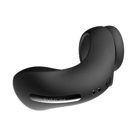Svakom Benedict Dual Ring Rechargeable Perineal Massage System, Black