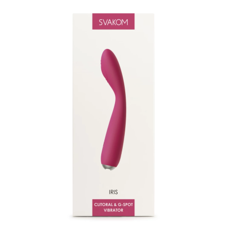Svakom Iris Intimate Massager Plum Red, Waterproof, 5 Modes, 180mm