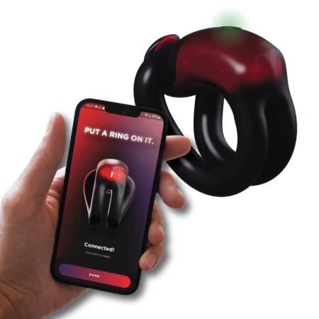 FirmTech Tech Ring Red - Smart Intimate Health Monitor USB Rechargeable