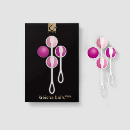 Gvibe Geisha Balls Mini - Compact Weighted Exercise System, Pink