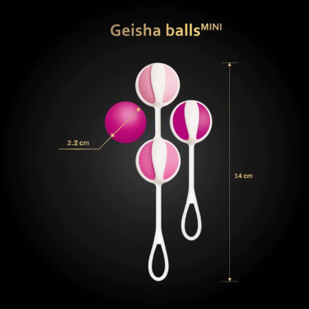 Gvibe Geisha Balls Mini - Compact Weighted Exercise System, Pink