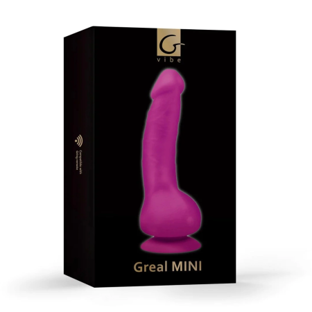 Gvibe Greal Mini Fuchsia Intimate Massager, BIOSKIN, Waterproof 18cm