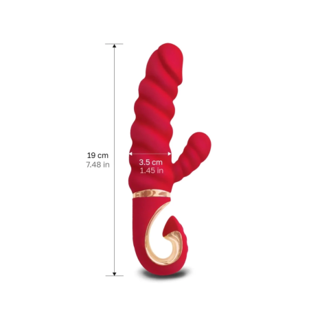 Gvibe Gcandy Mini Chili Coral - Dual Motor Intimate Massage Device 19 cm