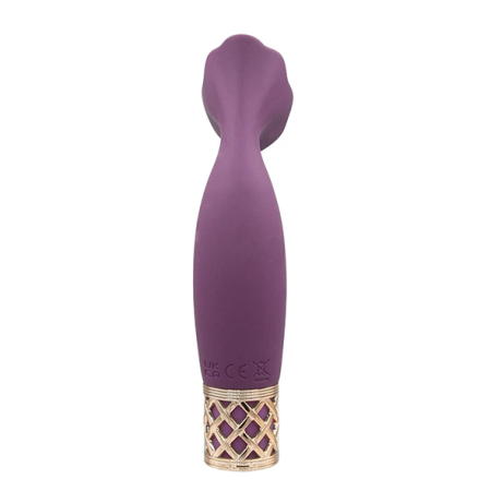 Pillow Talk Secrets Passion Mini Wand Massager Wine Silicone USB